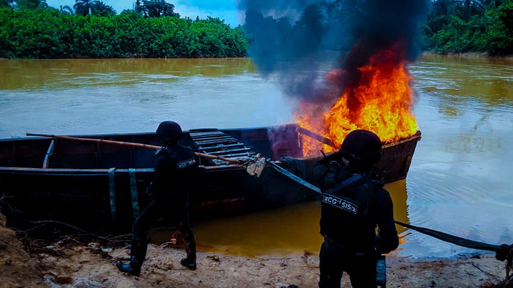 Destroyed Vessel (Nigerian Mining)