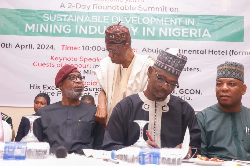 At a round-table summit on mining in Nigeria (Nigerian Mining)