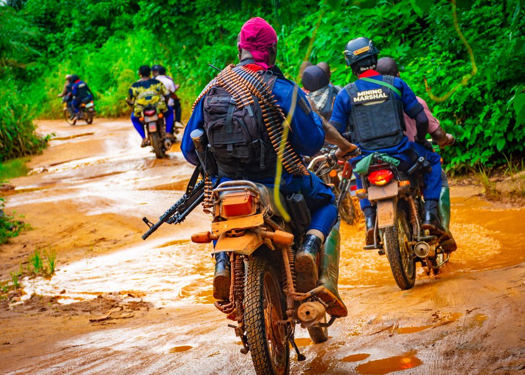 Mining Marshals, NSCDC on Motorbikes (Nigerian Mining)