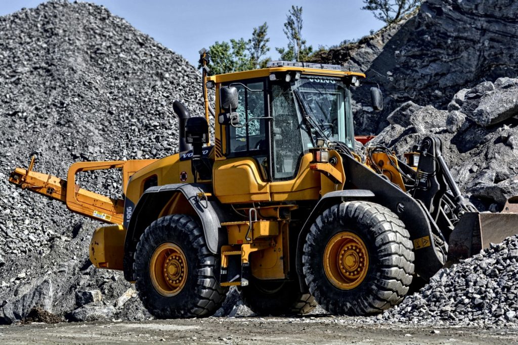 Tractor at a Mining Site