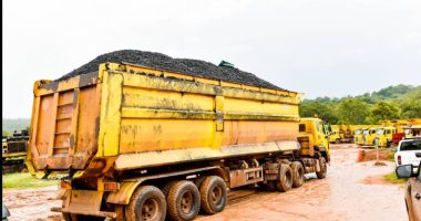 Tractors at a Mining site