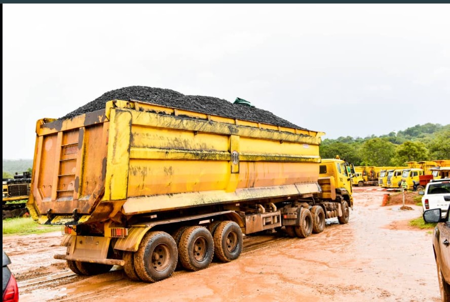 Tractors at a Mining site