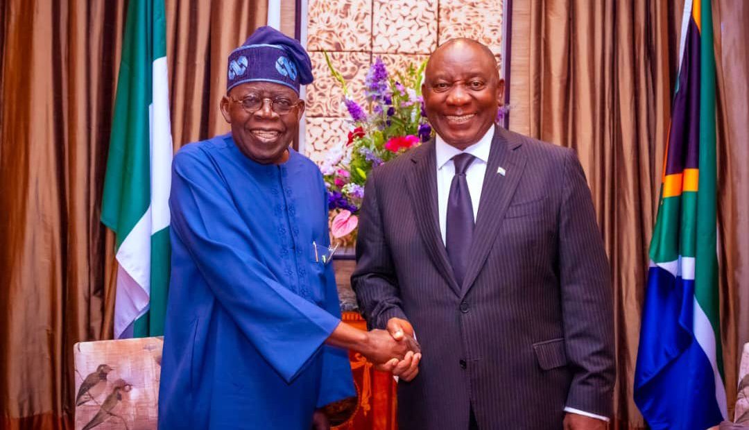 President Tinubu and Cyril Ramaphosa (Nigerian Mining)