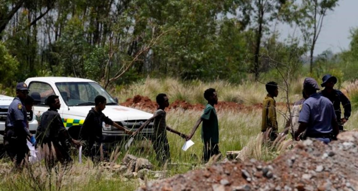 South Africa Police End search for Illegal Miners (Nigerian Mining)