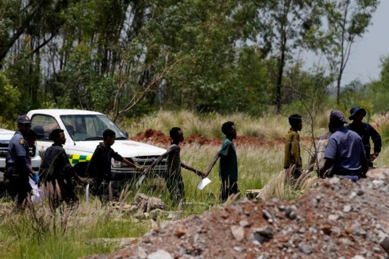 South Africa Police End search for Illegal Miners (Nigerian Mining)