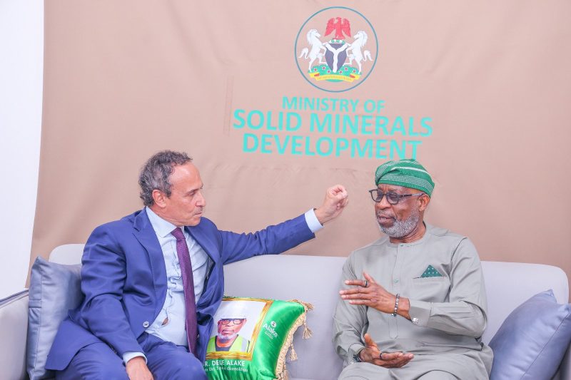 Dele Alake ,Marc Fonbaustier and Others (Nigerian Mining)